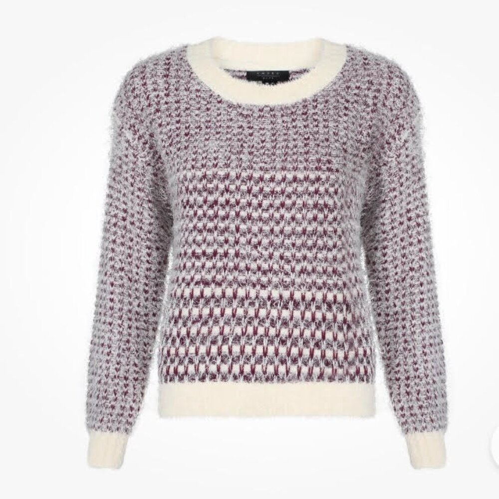 Amara Reya "sunflower" chunky knit sweater